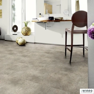 Биополы Wineo PURLINE 1500 stone XL клеевой, без фаски, Carpet Concrete PL102C
