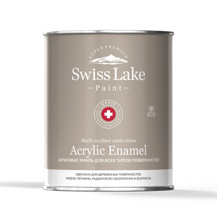 Полуматовая акриловая эмаль Swiss Lake Acrylic Enamel