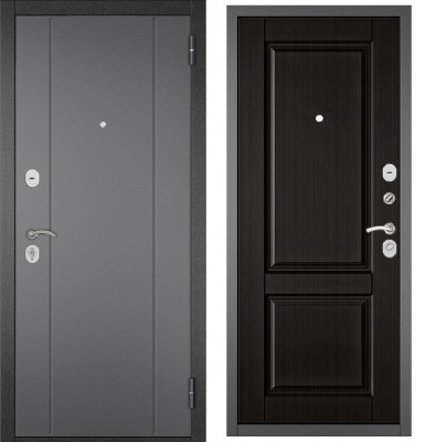 Входная дверь в квартиру HOME ECO металл RL-1 Букле графит, отделка МДФ D-1 (Венге)