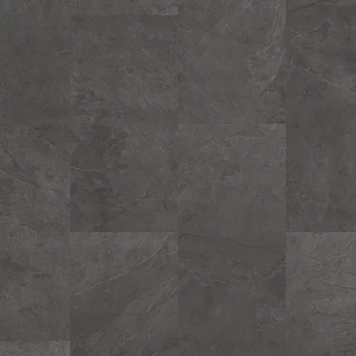 Жесткая ПВХ плитка QUICK-STEP ALPHA VINYL ORO Сланец  чёрный (610х303х4+1мм)