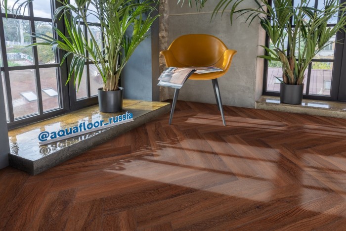 Виниловый SPC ламинат AQUAFLOOR Space Parquet Light (Click) AF4519PQL (610x122x4.5 мм)