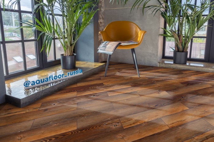 Виниловый SPC ламинат AQUAFLOOR Space Parquet Light (Click) AF4518PQL (610x122x4.5 мм)