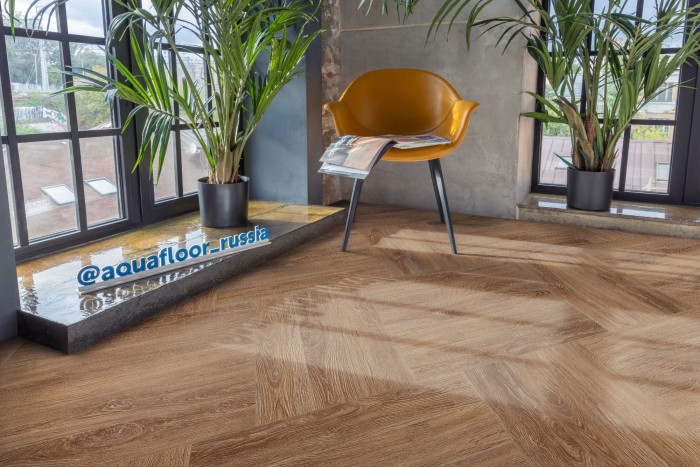 Виниловый SPC ламинат AQUAFLOOR Space Parquet Light (Click) AF4516PQL (610x122x4.5 мм)