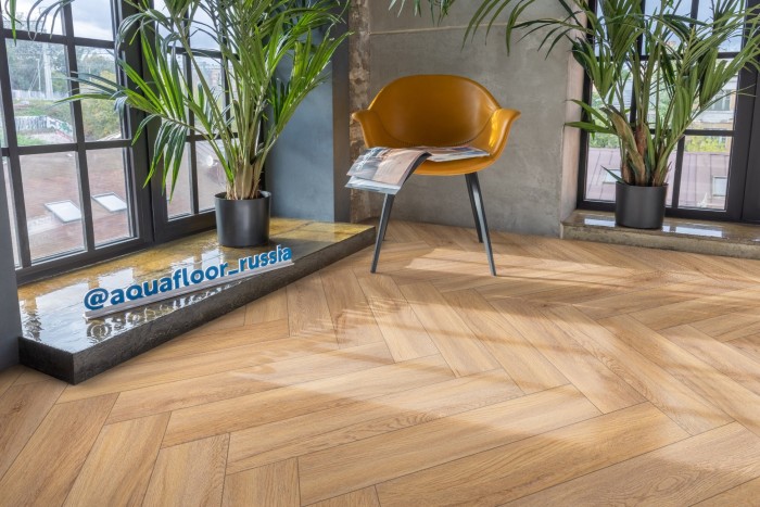 Виниловый SPC ламинат AQUAFLOOR Space Parquet Light (Click) AF4508PQL (610x122x4.5 мм)