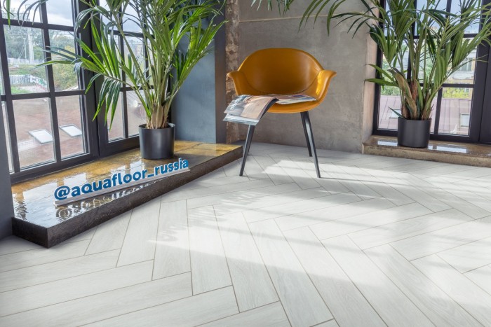 Виниловый SPC ламинат AQUAFLOOR Space Parquet Light (Click) AF4511PQL (610x122x4.5 мм)